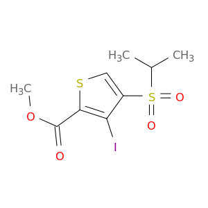 甲基3-碘-4-[(1-甲基乙基)磺酰基]-2-噻吩羧酸盐