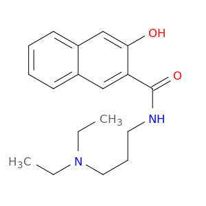 2-Naphthalenecarboxamide, N-[3-(diethylamino)propyl]-3-hydroxy-