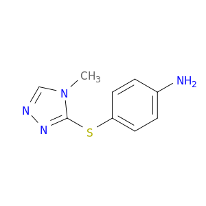 4-[(4-methyl-4H-1,2,4-triazol-3-yl)sulfanyl]aniline