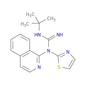 N-(1,1-DIMETHYLETHYL)-N'-1-ISOQUINOLINYL-N'-THIAZOL-2-YLGUANIDINE