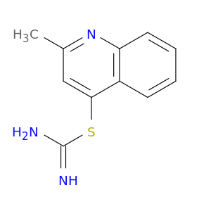 Carbamimidothioic acid,2-methyl-4-quinolinyl ester