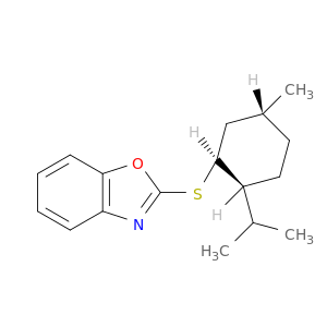 Benzoxazole, 2-[[(1S,2S,5R)-5-methyl-2-(1-methylethyl)cyclohexyl]thio]-