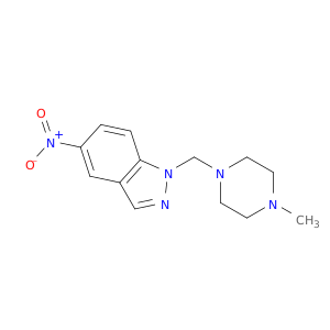 1H-Indazole, 1-[(4-methyl-1-piperazinyl)methyl]-5-nitro-