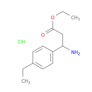Ethyl 3-amino-3-(4-ethylphenyl)propanoate, HCl