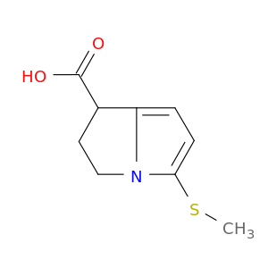 1H-Pyrrolizine-1-carboxylic acid, 2,3-dihydro-5-(methylthio)-