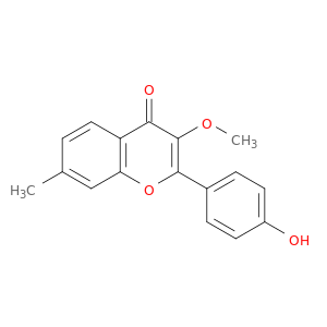 4H-1-Benzopyran-4-one, 2-(4-hydroxyphenyl)-3-methoxy-7-methyl-