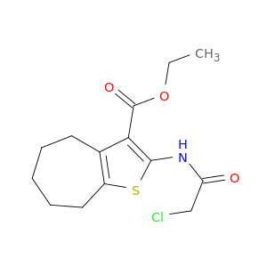 乙基2-[(2-氯乙酰基)氨基]-5,6,7,8-四氢-4H-环庚基[B]噻吩-3-羧酸酯