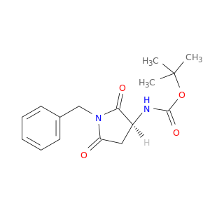 Carbamic acid, [(3S)-2,5-dioxo-1-(phenylmethyl)-3-pyrrolidinyl]-,1,1-dimethylethyl ester