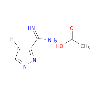 4H-1,2,4-triazole-3-carboximidamide acetic acid