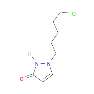 3H-Pyrazol-3-one, 1-(5-chloropentyl)-1,2-dihydro-
