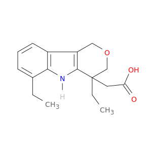 Pyrano[4,3-b]indole-4-aceticacid, 4,6-diethyl-1,3,4,5-tetrahydro-