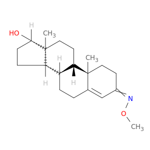 Androst-4-en-3-one,17-hydroxy-, O-methyloxime, (17b)- (9CI)