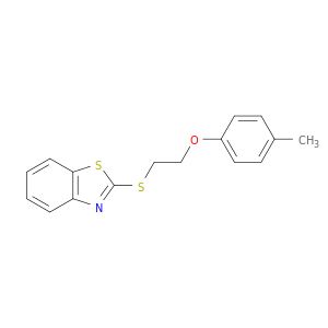 Benzothiazole, 2-[[2-(4-methylphenoxy)ethyl]thio]-