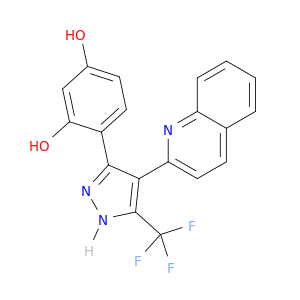 1,3-Benzenediol, 4-[4-(2-quinolinyl)-5-(trifluoromethyl)-1H-pyrazol-3-yl]-