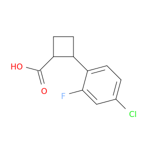 2-(4-Chloro-2-fluorophenyl)cyclobutane-1-carboxylic Acid