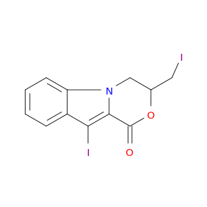 1H-[1,4]Oxazino[4,3-a]indol-1-one, 3,4-dihydro-10-iodo-3-(iodomethyl)-