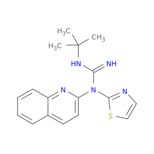 N-(1,1-DIMETHYLETHYL)-N'-2-QUINOLINYL-N'-THIAZOL-2-YLGUANIDINE