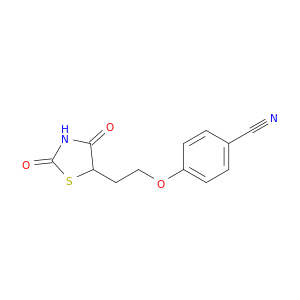Benzonitrile, 4-[2-(2,4-dioxo-5-thiazolidinyl)ethoxy]-