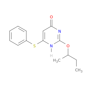 4(1H)-Pyrimidinone,2-(1-methylpropoxy)-6-(phenylthio)-