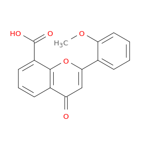 4H-1-Benzopyran-8-carboxylic acid, 2-(2-methoxyphenyl)-4-oxo-