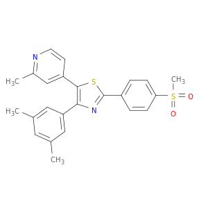 4-(3,5-DIMETHYLPHENYL)-5-(2-METHYL-4-PYRIDYL)-2-(4-METHYLSULFONYLPHENYL)-1,3-THIAZOLE