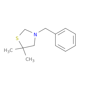 Thiazolidine, 5,5-dimethyl-3-(phenylmethyl)-