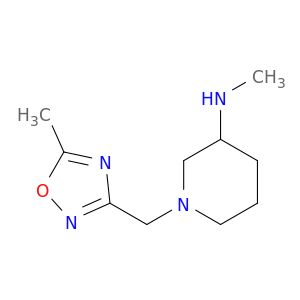 N-methyl-1-[(5-methyl-1,2,4-oxadiazol-3-yl)methyl]piperidin-3-amine