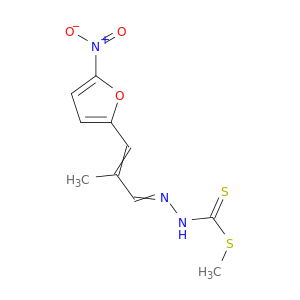 METHYL 3-(2-METHYL-3-(5-NITRO-2-FURYL)ALLYLIDENE)DITHIOCARBAZATE