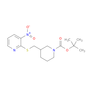 3-(3-硝基-吡啶-2-基硫基甲基)-哌啶-1-羧酸叔丁酯