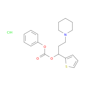 Carbonic acid, phenyl3-(1-piperidinyl)-1-(2-thienyl)propyl ester, hydrochloride (9CI)