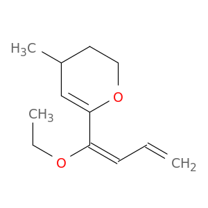 2H-Pyran, 6-[(1E)-1-ethoxy-1,3-butadienyl]-3,4-dihydro-4-methyl-