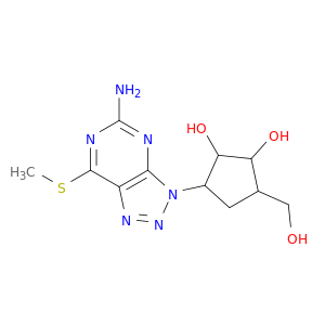 3-(5-AMINO-7-METHYLSULFANYL-[1,2,3]TRIAZOLO[4,5-D]PYRIMIDIN-3-YL)-5-HYDROXYMETHYL-CYCLOPENTANE-1,2-DIOL