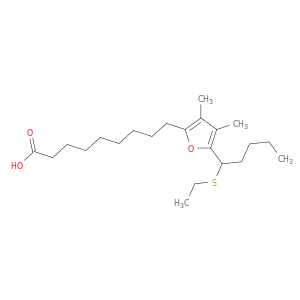 2-Furannonanoic acid, 5-[1-(ethylthio)pentyl]-3,4-dimethyl-