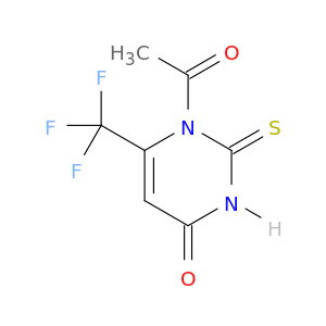 4(1H)-Pyrimidinone, 1-acetyl-2,3-dihydro-2-thioxo-6-(trifluoromethyl)-