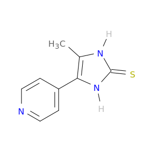 2H-Imidazole-2-thione, 1,3-dihydro-4-methyl-5-(4-pyridinyl)-