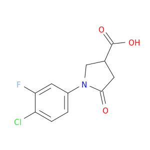 1-(4-氯-3-氟苯基)-5-氧代吡咯烷-3-羧酸
