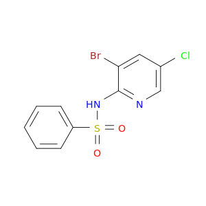 Benzenesulfonamide, N-(3-bromo-5-chloro-2-pyridinyl)-