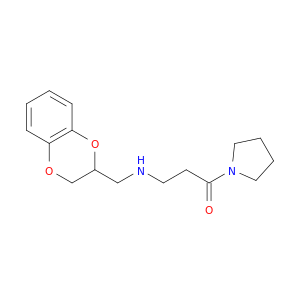1-Propanone,3-[[(2,3-dihydro-1,4-benzodioxin-2-yl)methyl]amino]-1-(1-pyrrolidinyl)-
