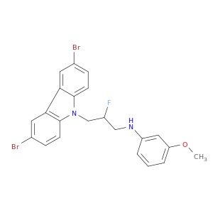 3,6-二溴-beta-氟-N-(3-甲氧基苯基)-9H-咔唑-9-丙胺