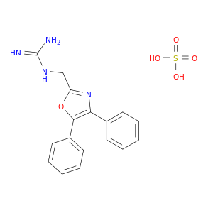 ((4,5-DIPHENYL-2-OXAZOLYL)METHYL)GUANIDINE SULFATE