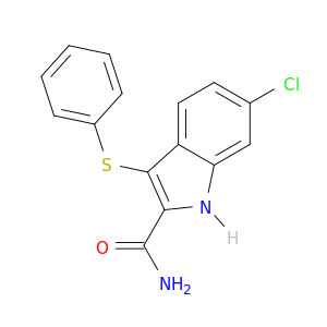 1H-Indole-2-carboxamide, 6-chloro-3-(phenylthio)-