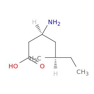 Heptanoic acid, 3-amino-5-methyl-, (3S,5R)-