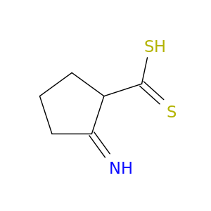 Cyclopentanecarbodithioic acid, 2-imino-