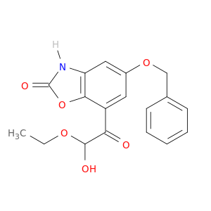 2(3H)-Benzoxazolone, 7-(ethoxyhydroxyacetyl)-5-(phenylmethoxy)-