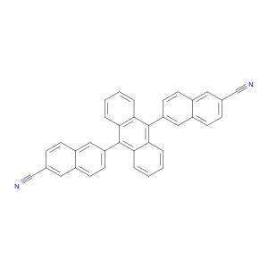 2-Naphthalenecarbonitrile, 6,6'-(9,10-anthracenediyl)bis-