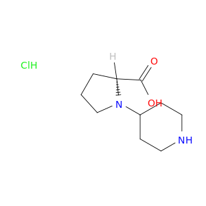 (2S)-1-(piperidin-4-yl)pyrrolidine-2-carboxylic acid HCl