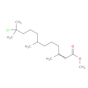 2-Dodecenoic acid, 11-chloro-3,7,11-trimethyl-, methyl ester