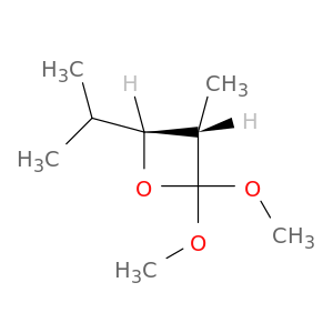 Oxetane, 2,2-dimethoxy-3-methyl-4-(1-methylethyl)-, trans-