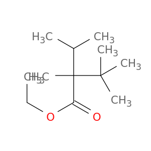 Butanoic acid, 2,3,3-trimethyl-2-(1-methylethyl)-, ethyl ester