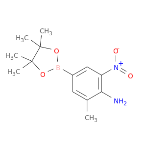 2-Methyl-6-nitro-4-(4,4,5,5-tetramethyl-1,3,2-dioxaborolan-2-yl)aniline